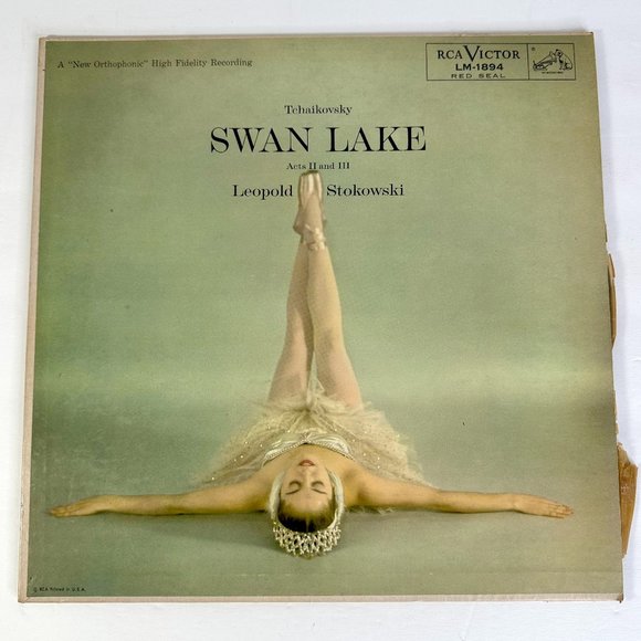 Record Tchaikovsky Swan Lake by Leopold Stokowski Acts II, III LM-1894 Red Seal - Picture 1 of 7